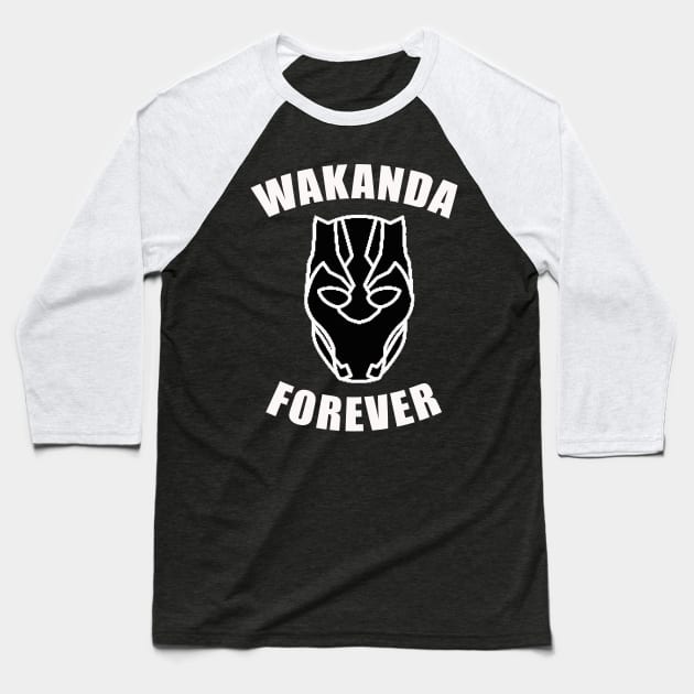 WAKANDA FOREVER Baseball T-Shirt by DESIGNSDREAM